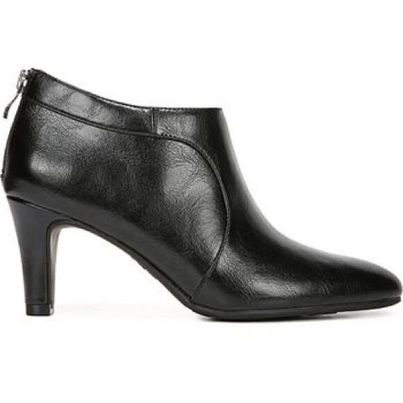 LifeStride Womens Georgia Booties Black Close Toe Slip On Booties Shoes NWT - Picture 2 of 3